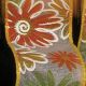 Wired Sheer Iridescent Flowers 2.5 inch 20 yards Yellow