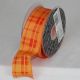 Wired Plaid Spring 1.5 inch 27 yards Orange