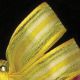 French Wired Beaux Stripes 5/8 inch 27 yards Yellow