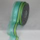 Wired Semi Sheer April 1.5 inch by 27 yards Green/Blue