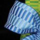 Wired Woven Taffeta Retro Blocks 1.5 inch 27 yards Blue