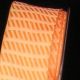 Wired Woven Taffeta Small Stripes 7/8 inch 27 yards Orange