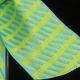 Wired Woven Taffeta Small Stripes 7/8inch 27yards Green/Blue