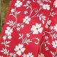 Wired Taffeta Small Flowers 1.5 inch 27 yards Red