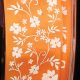 Wired Taffeta Small Flowers 1.5 inch 27 yards Orange