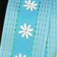 Wired Taffeta Center Flower 1.5 inch 27 yards Blue