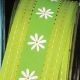 Wired Taffeta Center Flower 1.5 inch 27 yards Green