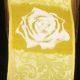 Wired Taffeta Rose Print 1.5 inch 27 yards Yellow