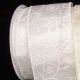 Wire Edge Glitter Swirl 2.5 inch 20 yards White