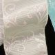 Wire Edge Glitter Swirl 2.5 inch 20 yards Ivory