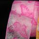 Wired Semi Sheer Butterflies 2.5 inch 20 yards Pink