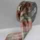 Wired Metallic Plaid 2.5 inch by 20 yards Wired Gold