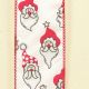 Wired Long Bearded Santas 2 inch 20 yards White