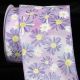Wired Cyber Flower 4 inch 20 yards Purple/Pink