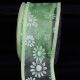 Wired Sheer Flower 2.5 inch 20 yards Green