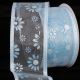Wired Sheer Flower 2.5 inch 20 yards Light Blue