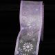 Wired Sheer Flower 2.5 inch 20 yards Orchid