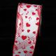 Wired Velvet Love Notes 3 inch by 20 yards White