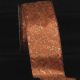 Wired Lyons Ribbon 3 inch 20 yards Brown