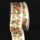 Wired Cones Ribbon 2.5 inch 20 yards Ivory