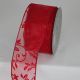 Wired Sheer Ambria Ribbon 2.5 inch by 20 yards Red