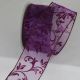 Wired Sheer Ambria Ribbon 2.5 inch by 20 yards Purple