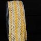 Wired Chenille Ribbon 2.5 inch 20 yards Beige