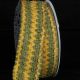 Wired Chenille Ribbon 2.5 inch 20 yards Green