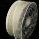 Wire Edge Flock Pois 1.5 inch 20 yards Ivory