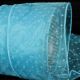 Wire Edge Flock Pois 4 inch 20 yards Turquoise