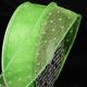 Wire Edge Flock Pois 1.5 inch 20 yards Green