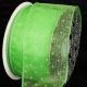 Wire Edge Flock Pois 2.5 inch 20 yards Green