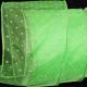 Wire Edge Flock Pois 4 inch 20 yards Green