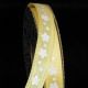 Wire Edge Foil Flowers 5/8 inch 20 yards Yellow
