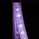 Wire Edge Foil Flowers 5/8 inch 20 yards Lavender