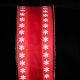 Wire Edge Foil Flowers 1.5 inch 20 yards Red