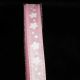 Wire Edge Foil Flowers 5/8 inch 20 yards Light Pink