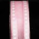 Wire Edge Foil Flowers 1.5 inch 20 yards Light Pink