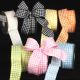 Wire Edge Houndstooth Printed Ribbon
