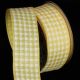 Wire Edge Houndstooth 1.5 inch 27 yards Yellow/White