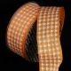 Wire Edge Houndstooth 1.5 inch 27 yards Orange/White