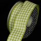 Wire Edge Houndstooth 1.5 inch 27 yards Green/White