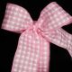 Wire Edge Houndstooth 1.5 inch 27 yards Pink/White