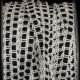 Wired Wave Braid 3/8 inch 44 yards Black/White