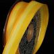 Wire Edge Fishbone Stripe 7/8 inch 27 yards Yellow