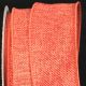 Wired Fine Burlap 2 inch 20 yards Orange