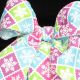 Wired Diagonal Snowflakes 2.5 inch 20 yards Blue/Pink/Green