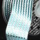 Wired Woven Metallic Stripes 1.5 inch 27 yards Silver/Blue