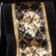 Wired Sequins Argyle w/ Velvet 6 inch 10 yards Black