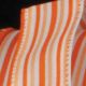 Wired Thin Stripe Ribbon 5/8 inch 20 yards Orange